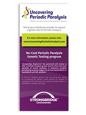 Select to view the Uncovering Periodic Paralysis genetic testing brochure.